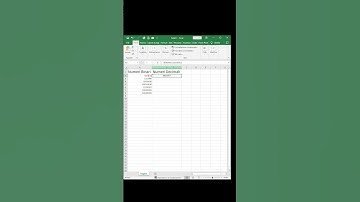 Conversione Binario Decimale In Excel #binarytodecimal #excel #exceltips