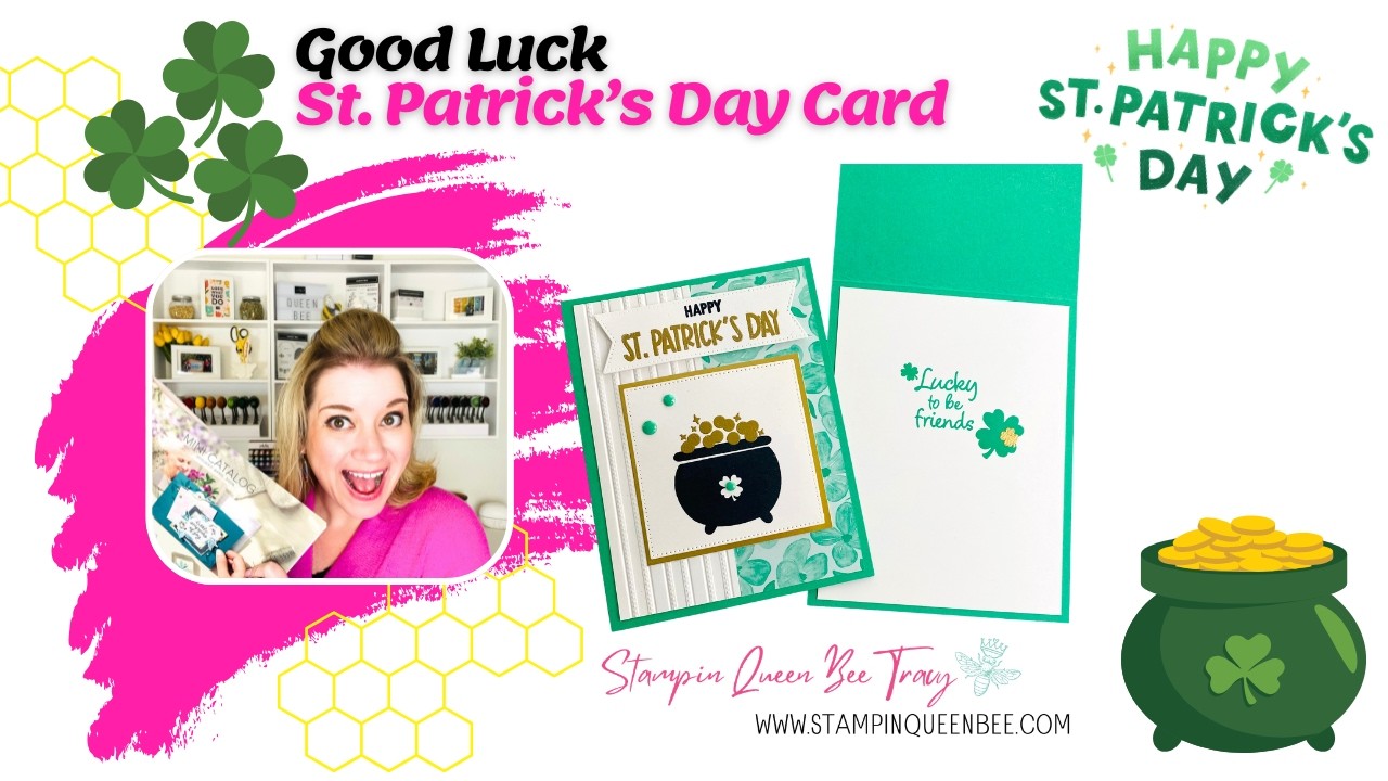 Lucky & Layered! 🍀 St. Patrick’s Day Card with Good Luck Stamp Set | Fri-YAY Card Class