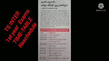 TS Inter-2021 1st year IPE exams Changed Time-Table Pls follow it. Maths Smart Educare - by Lakshmi