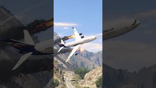 Airplane Engine Collide by Helicopter | Emergency Landing at Navy Ship | GTA 5 #shorts