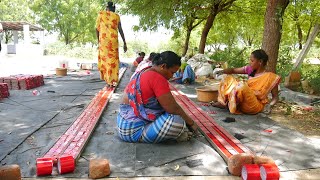 Longest Wala Cracker Making with Unique Techniques in Fireworks Factory