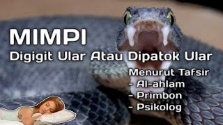 MIMPI DIGIGIT ULAR / DIPATOK ULAR (Menurut Tafsir Al-ahlam, Primbon dan Psikolog)