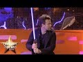 Ewan mcgregor shows off his lightsaber skills  the graham norton show