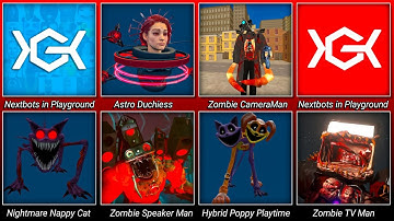 Nextbots in Playground Mod Update Astro Duchiess,Zoochosis Mutant Animals,Poppy Playtime Mecha