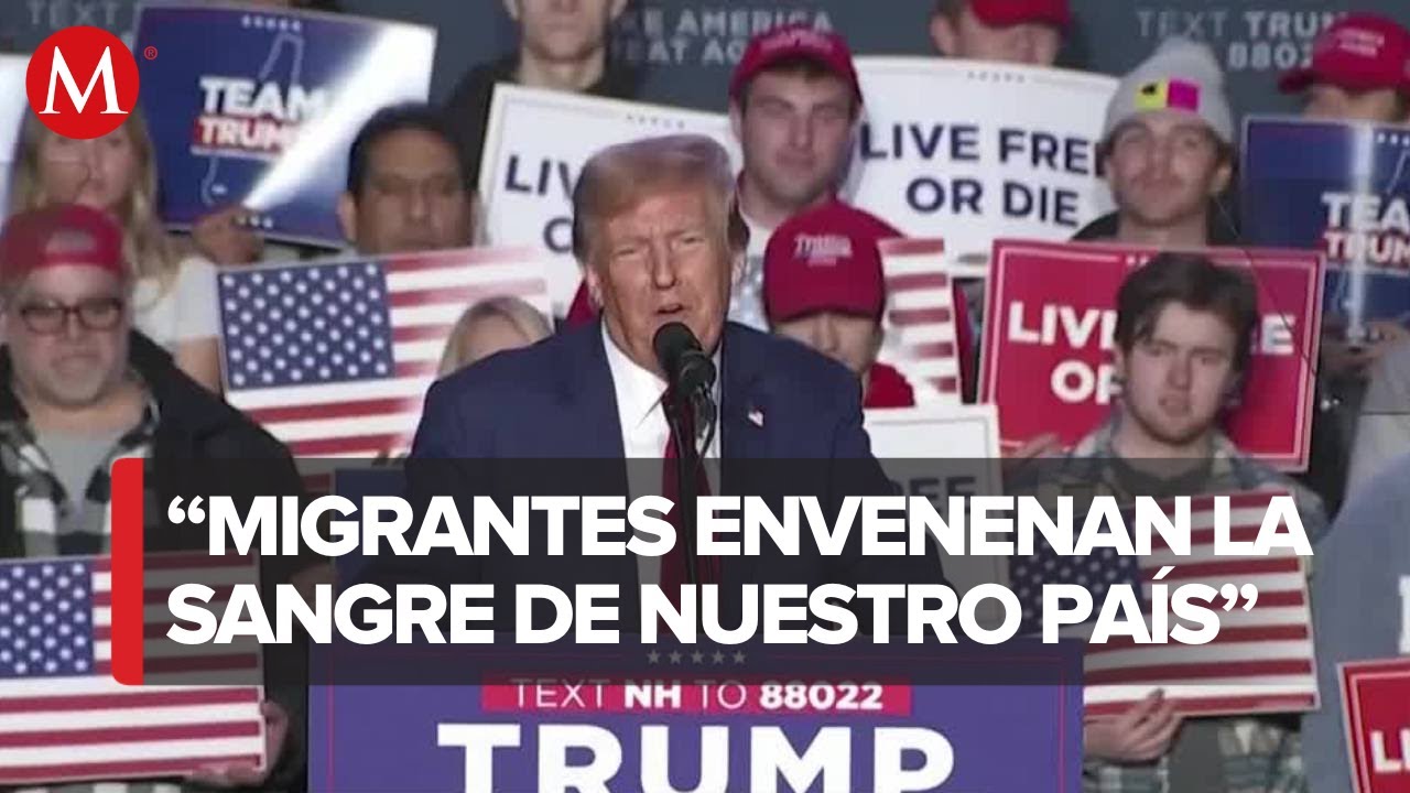 Donald Trump realiza declaraciones contra migrantes en evento de campaa