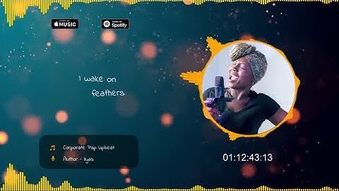 Music Players With Lyrics Titles Premiere Pro Templates