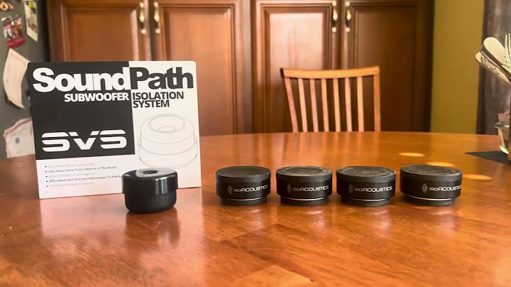 Worth it or not? IsoAcoustics versus SVS Soundpath antivibration feet for subwoofers, speakers