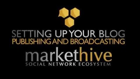 Markethive blog setup | Markethive