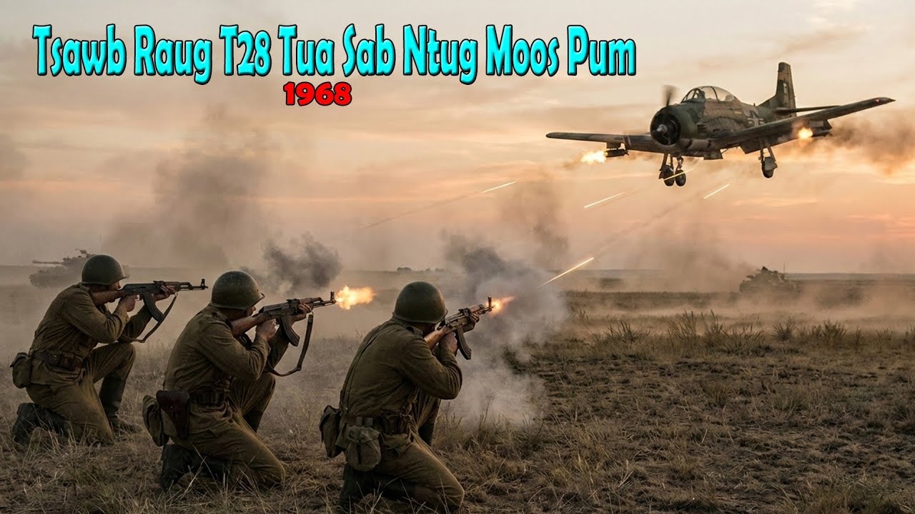 Tsawb ua tub rog raug T28 tylua sab moo pum 1968