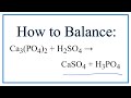 Balancing Double Displacement Reactions