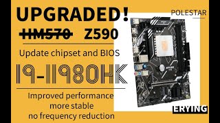 UPGRADE！ERYING POLESTAR I9-11980HK Z590 | ITX12700 KIT i9 11900H Onboard CPU motherboard