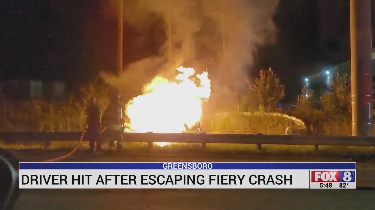 Driver escapes fiery wreck, dies after being struck by car on I-40 ...