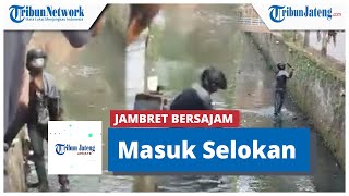 Viral Jambret Bersajam Masuk Selokan Diamuk Warga