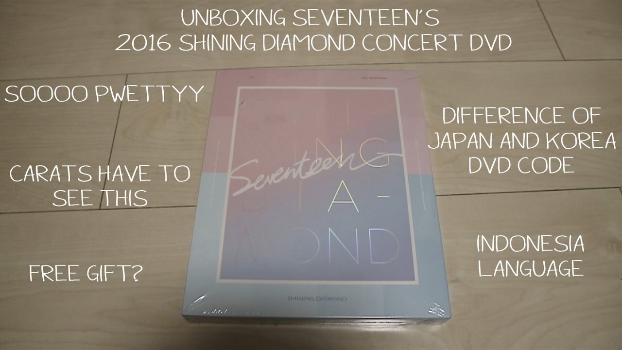 UNBOXING 2016 SHINING DIAMOND DVD - Seventeen's Concert DVD - YouTube