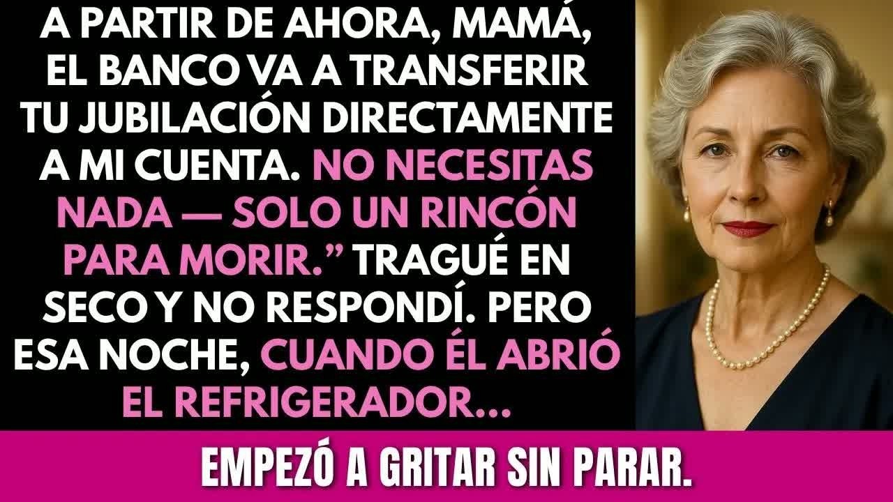 Mi hijo dijo que usaría mi jubilación para él; esa noche, al abrir la nevera, empezó a gritar.