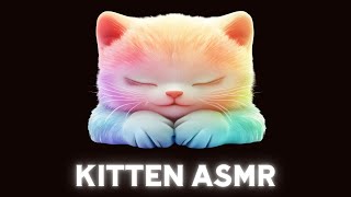 Kitten Purrs & Firelight ASMR 🐱🔥 [Ambient Screensaver]