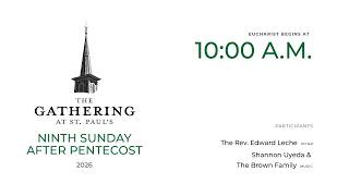 Ninth Sunday After Pentecost 2026