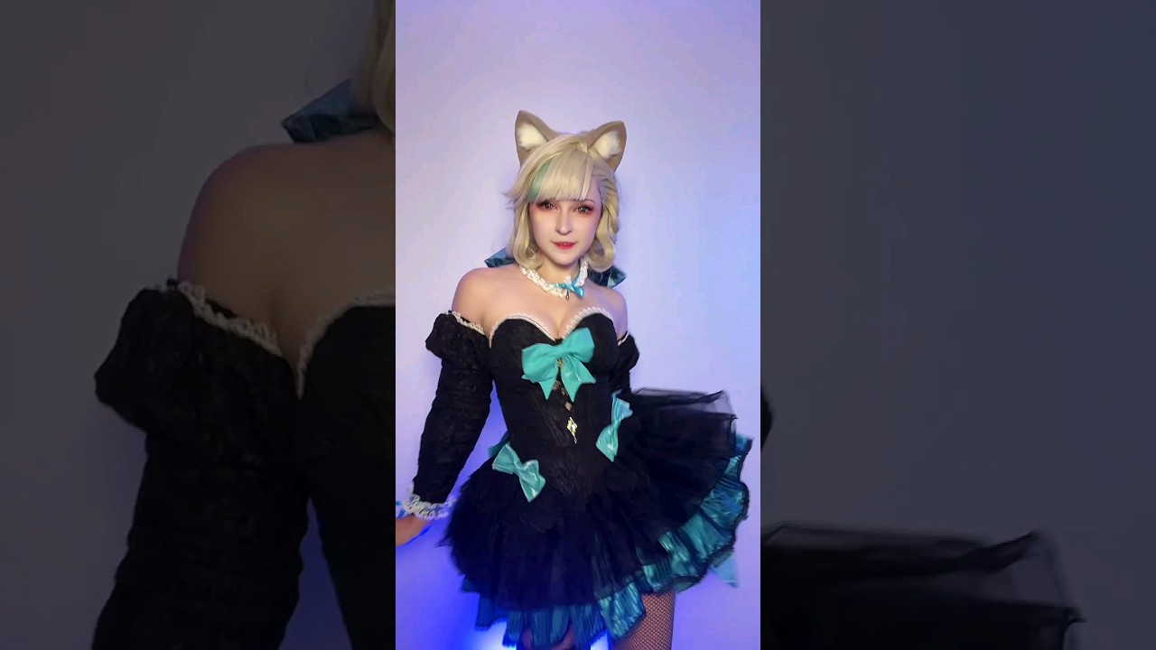 My favourite Lynette dress 🌚😸 #lynette #cosplay #lynettecosplay #genshinimpact #genshincosplayer