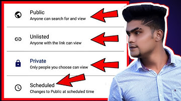 Unlisted vs Private vs Public vs Schedule YouTube Videos ?