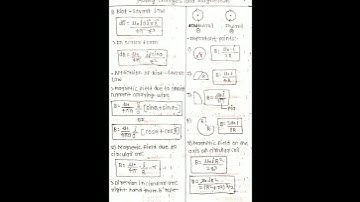 moving charges and magnetism class 12 all formula note