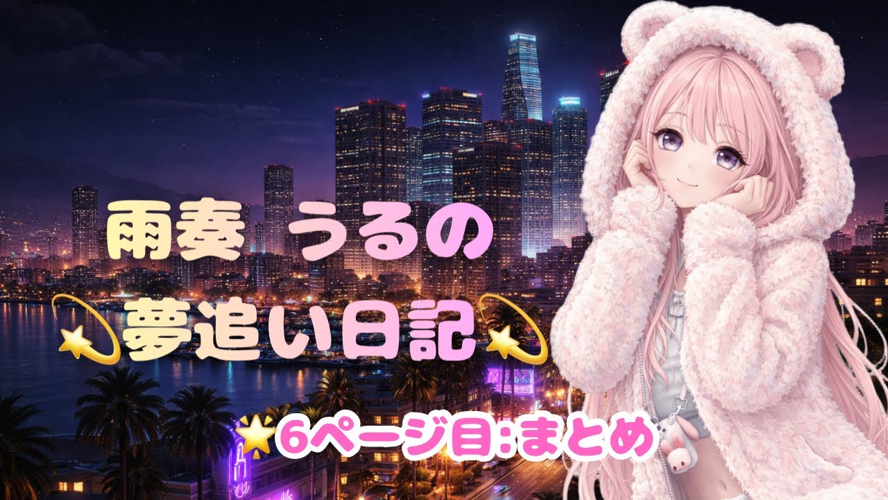 【グラセフ】雨奏 うる の⭐夢追い日記⭐６ページ目：【まとめ】※本編あり