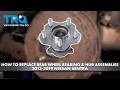 How to Replace Rear Wheel Bearing &amp; Hub Assemblies 2013-2019 Nissan Sentra