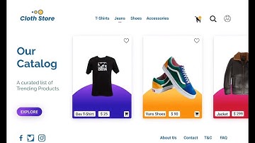 Clothing store | Shopping  Website Landing Page UI Design - using FIGMA | Adobe Photoshop