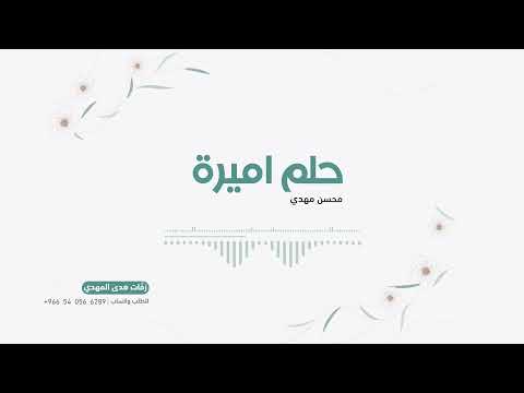زفة حلم أميرة موسيقية المنشد محسن مهدي 