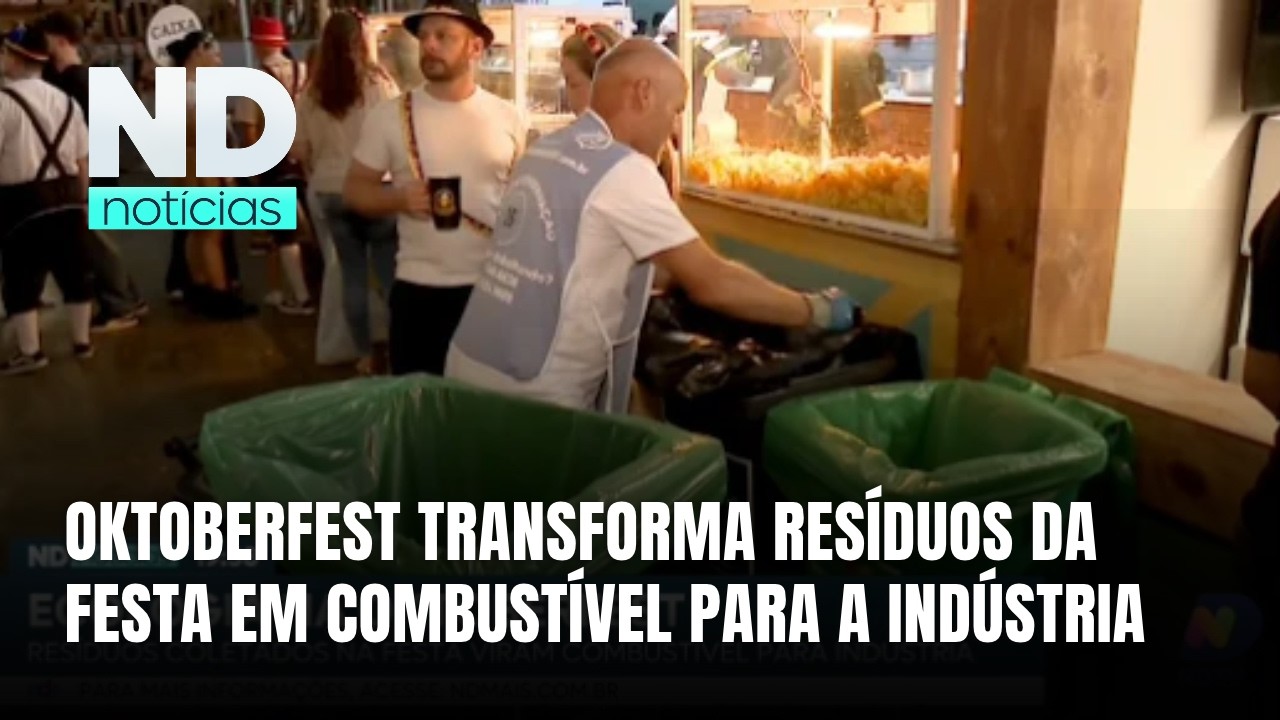 Sustentabilidade na Oktoberfest: resíduos coletados viram combustível para indústria