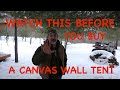 TOP 5 THINGS TO CONSIDER BEFORE PURCHASING A CANVAS WALL TENT