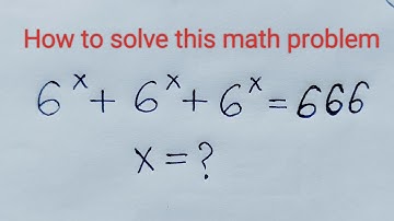 A Nice Math Olympiad  Exponential Problem