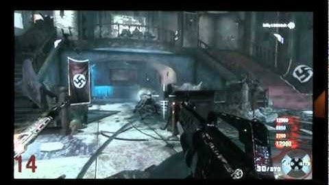 Call of Duty Black Ops Zombies Gameplay:Gun Game Series MP5+M16 Part:3 Rnd 14-16