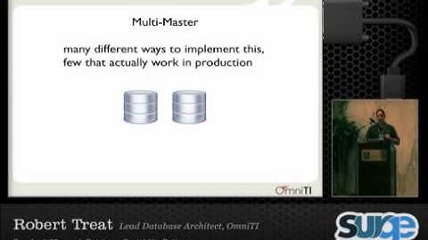 Surge 2010 ~ Database Scalability Patterns