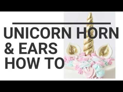 How to Make a Unicorn Horn Cake Topper {Video Tutorial}