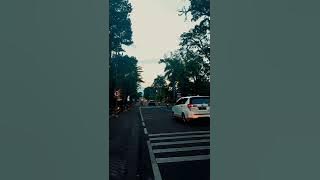 mentahan video aesthetic sore hari pinggir jalan raya