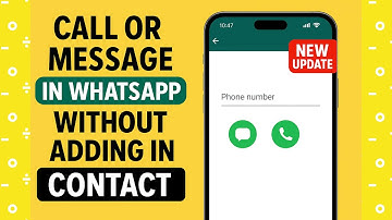 Call or Message on WhatsApp Without Saving Number | New WhatsApp Trick 2025