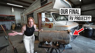 Our RV is BACK IN THE SHOP!?  Upgrading Our Camper Van’s Leaky Propane Tank!