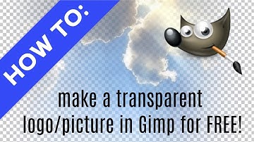 How to: Make a transparent logo/picture in Gimp for free