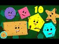 Ten Little Shapes, Counting Song and Preschool Video for Kids