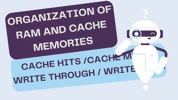 Lecture #16 Organization of RAM and Cache memory (Cache Hits/Cache Miss/Write Through/Write Back)...