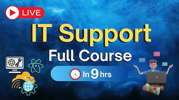 IT Support Full Course in 9 Hours 🔴 LIVE | VEP Tech Academy | Google IT Support | CompTIA A+
