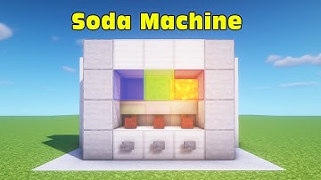 Minecraft: How to Make Simple Redstone Soda Machine (Easy)