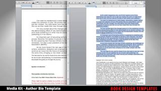 Using the Media Kit: The Author Bio Template