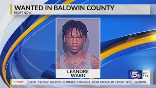 VIDEO: Man wanted on multiple robbery charges in Baldwin County