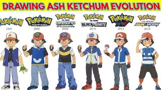 DRAWING ASH KETCHUM EVOLUTION