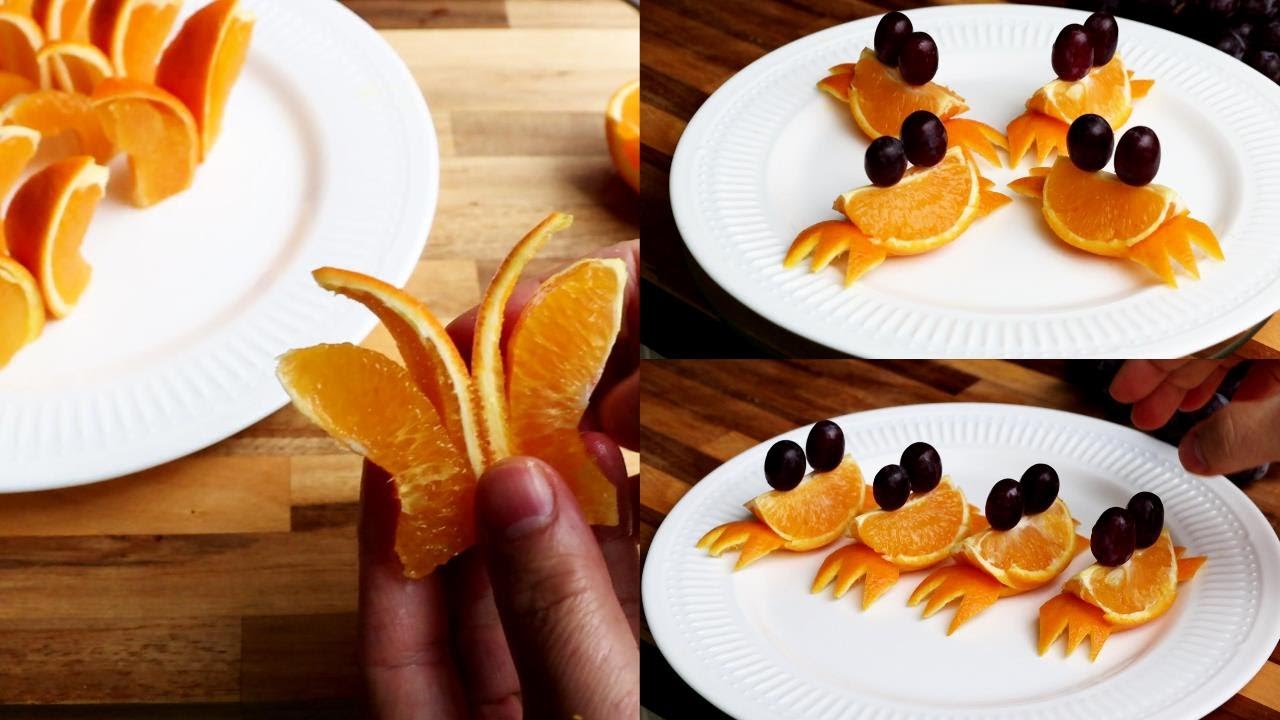 Simple fruit carving orange