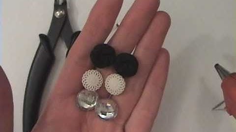 How to Make Button Earrings Out of Shank Buttons
