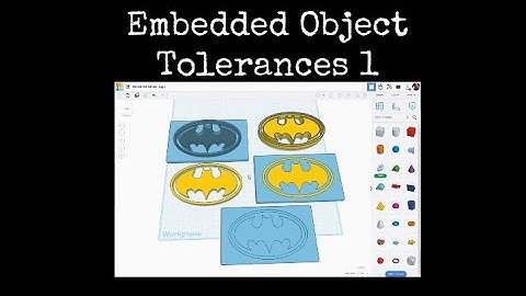 TinkerCAD Tips!  Embedded Object Tolerances Part 1.   #tinkercad #caddesign #3dprintable #3dprinting