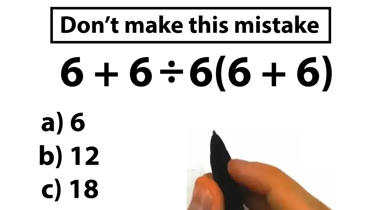 Bad Math Test Questions