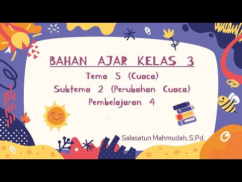 Bahan Ajar Kelas 3 Tema 5 Subtema 2 Pembelajaran 4 Youtube